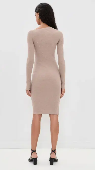 MM6 MAISON MARGIELA Midi Dress Taupe | Thumbnail 3