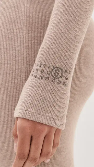 MM6 MAISON MARGIELA Midi Dress Taupe | Thumbnail 6