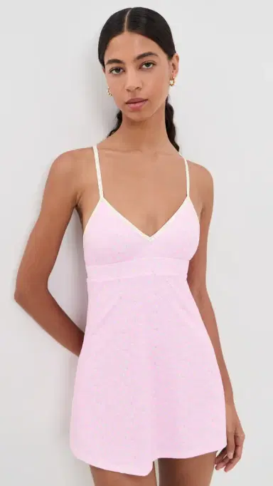 LoveShackFancy Lashinda Dress Polaroid Rose | Thumbnail 2