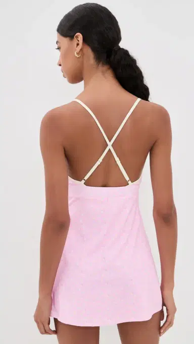 LoveShackFancy Lashinda Dress Polaroid Rose | Thumbnail 3