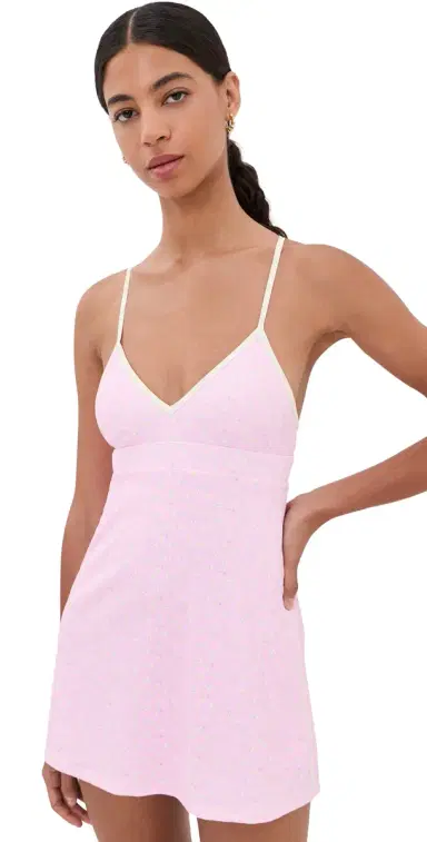 LoveShackFancy Lashinda Dress Polaroid Rose | Thumbnail 1