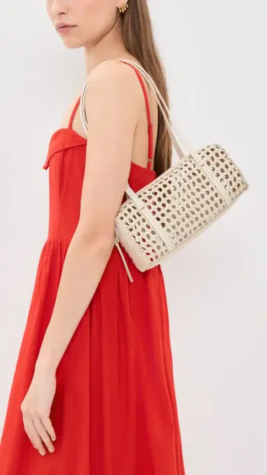 Madewell The Brioche Mini Shoulder Bag In Open Leather Cloud Lining One Size | Thumbnail 3