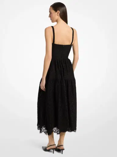Michael Kors Collection Floral Lace Sweetheart Dress | Thumbnail 2