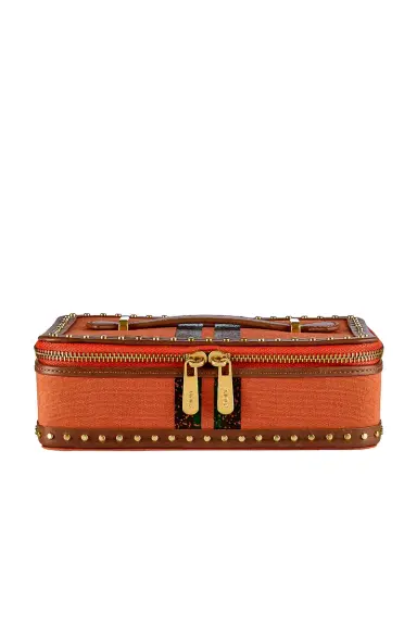 Wolf Ida Travel Zip Jewelry Case With Handle | Thumbnail 2