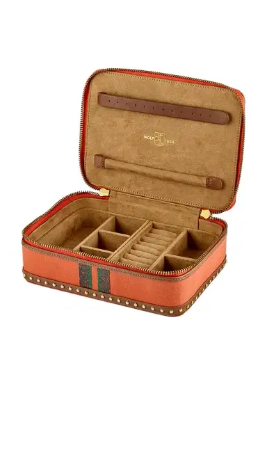Wolf Ida Travel Zip Jewelry Case With Handle | Thumbnail 5