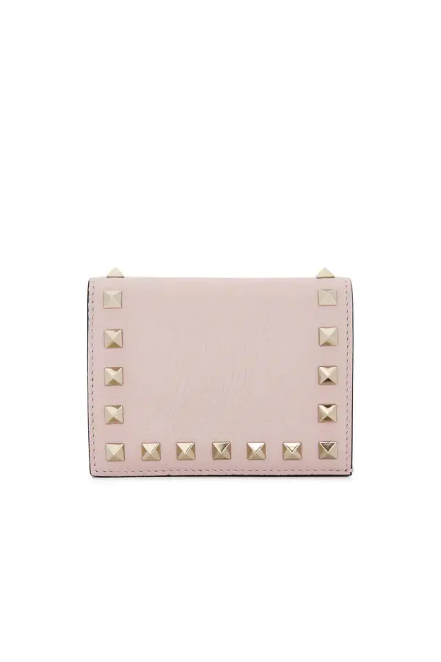 Valentino Garavani Rockstud Flap French Wallet
