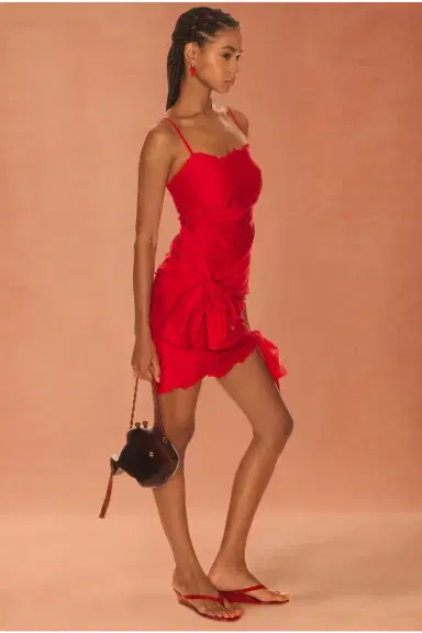 The Attico for FWRD Embroidered Edge Mini Dress | Thumbnail 2