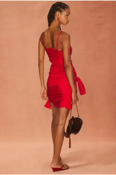 The Attico for FWRD Embroidered Edge Mini Dress | Thumbnail 3