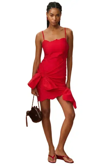 The Attico for FWRD Embroidered Edge Mini Dress | Thumbnail 1