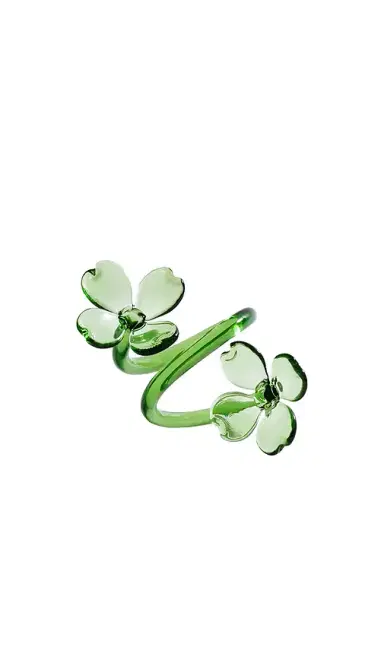 The Favorites Botanica Glass Flower Napkin Rings Set Of 4 | Thumbnail 4 The Favorites Botanica Glass Flower Napkin Rings Set Of 4 | Thumbnail 4