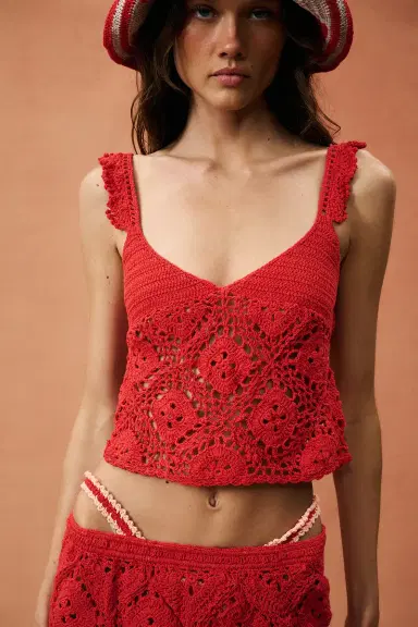 Akoia Swim for FWRD Crochet Top And Mini Skirt Set | Thumbnail 5 Akoia Swim for FWRD Crochet Top And Mini Skirt Set | Thumbnail 5