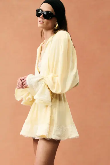 Rowen Rose for FWRD Long Sleeve Mini Dress | Thumbnail 3 Rowen Rose for FWRD Long Sleeve Mini Dress | Thumbnail 3