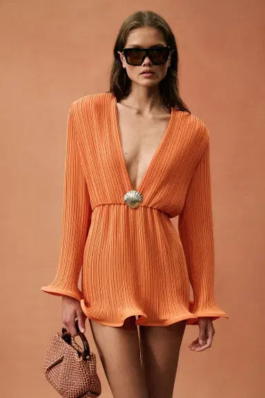 Rowen Rose for FWRD Long Sleeve Mini Dress | Thumbnail 2 Rowen Rose for FWRD Long Sleeve Mini Dress | Thumbnail 2
