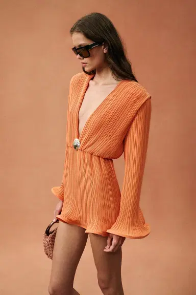 Rowen Rose for FWRD Long Sleeve Mini Dress | Thumbnail 4 Rowen Rose for FWRD Long Sleeve Mini Dress | Thumbnail 4