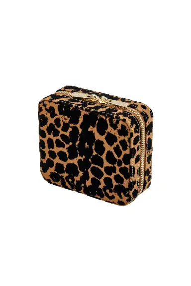 Wolf Savanna Print Zip Travel Case | Thumbnail 4