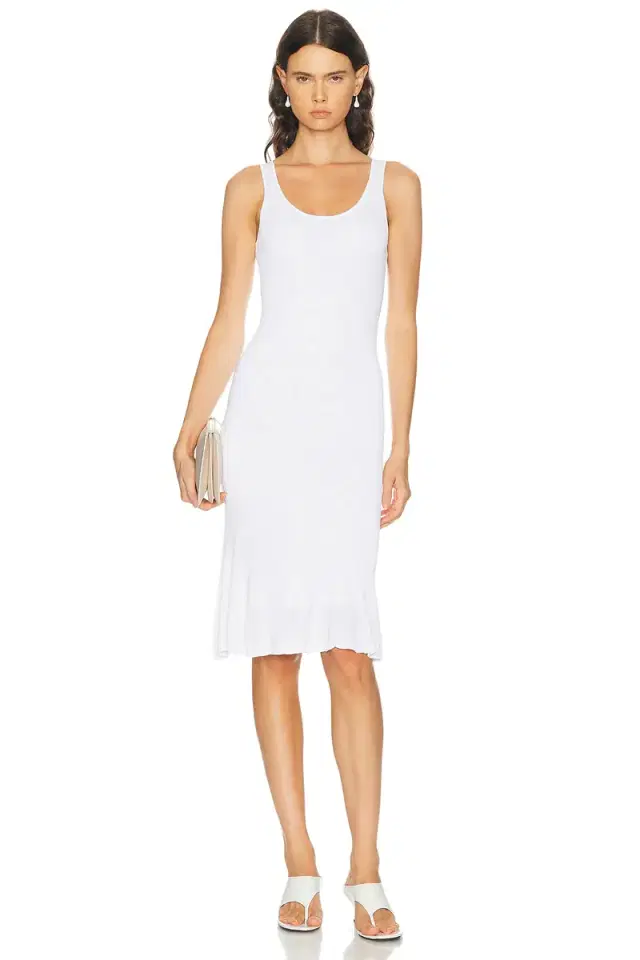 Fluted Hem Dress