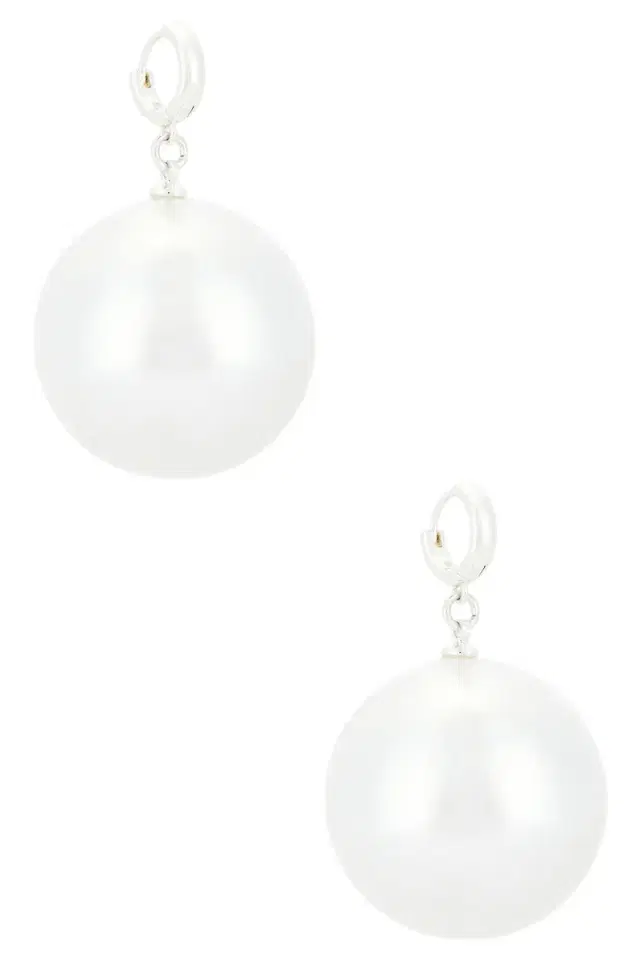 Sandy Liang Bubblegum Pearl Earrings