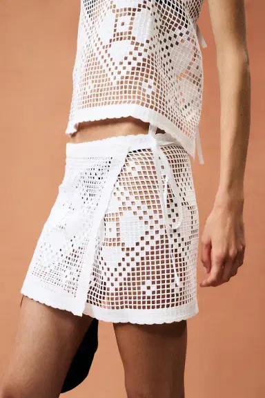 St. Agni for FWRD Geometric Crochet Wrap Skirt | Thumbnail 3 St. Agni for FWRD Geometric Crochet Wrap Skirt | Thumbnail 3