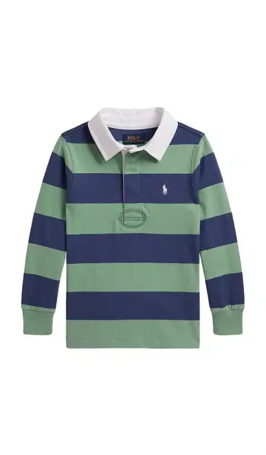 Polo Ralph Lauren Kids Long Sleeve Cotton Jersey Striped Rugby Shirt | Thumbnail 1