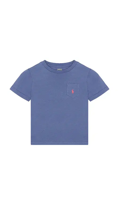 Kids Short Sleeve Cotton Jersey Pocket T-shirt