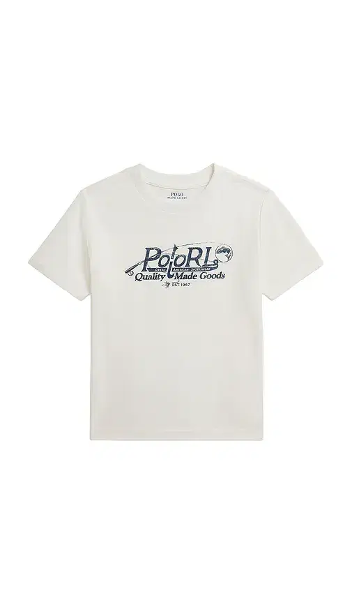 Kids Short Sleeve Jersey Knit Polo Rl Graphic T-shirt