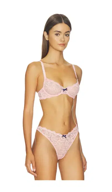 Fleur du Mal Bianca Lace Balconette Bra | Thumbnail 2 Fleur du Mal Bianca Lace Balconette Bra | Thumbnail 2