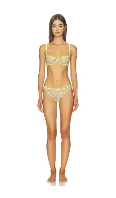 Fleur du Mal Etoile Embroidered Balconette Bra | Thumbnail 4 Fleur du Mal Etoile Embroidered Balconette Bra | Thumbnail 4