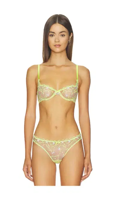 Fleur du Mal Etoile Embroidered Balconette Bra | Thumbnail 1 Fleur du Mal Etoile Embroidered Balconette Bra | Thumbnail 1