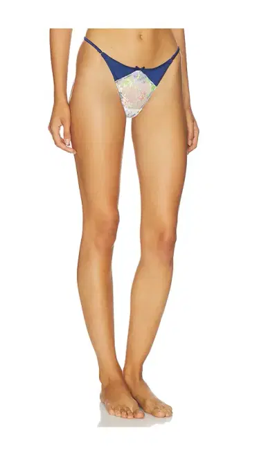 Fleur du Mal Delara Embroidered Thong | Thumbnail 2 Fleur du Mal Delara Embroidered Thong | Thumbnail 2