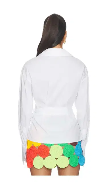 SIMONMILLER Anya Poplin Wrap Top | Thumbnail 3
