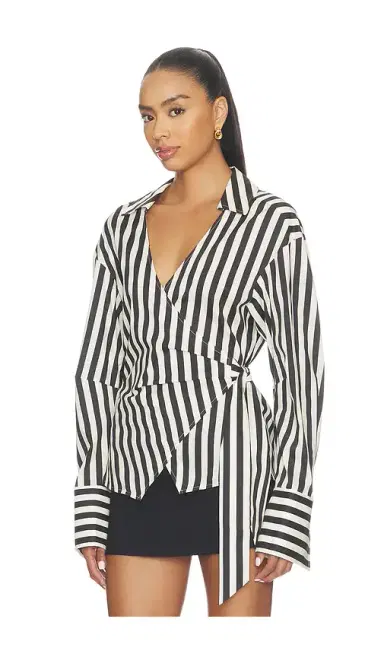 SIMONMILLER Anya Poplin Wrap Top | Thumbnail 2
