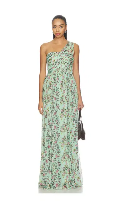 Ulla Johnson Aureline Silk One Shoulder Gown | Thumbnail 1 Ulla Johnson Aureline Silk One Shoulder Gown | Thumbnail 1