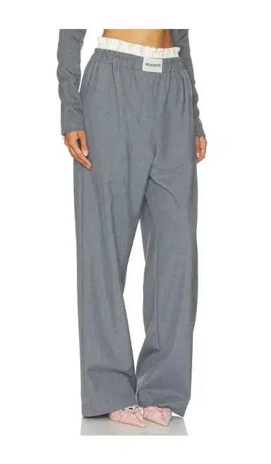 Milkwhite Double Waistband Floral Pant | Thumbnail 2 Milkwhite Double Waistband Floral Pant | Thumbnail 2