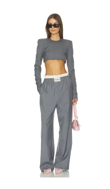 Milkwhite Double Waistband Floral Pant | Thumbnail 5 Milkwhite Double Waistband Floral Pant | Thumbnail 5