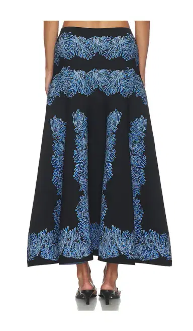 Ulla Johnson Alessia Knit Jacquard Skirt | Thumbnail 4 Ulla Johnson Alessia Knit Jacquard Skirt | Thumbnail 4