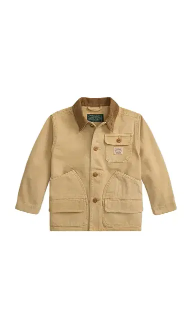 Polo Ralph Lauren Kids Long Sleeve Lightweight Canvas Jacket | Thumbnail 1