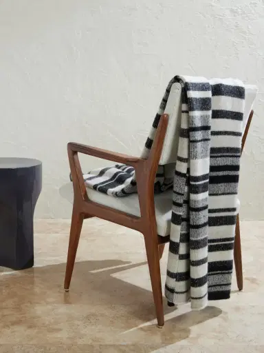The Elder Statesman Striped Knitted Cashmere Blanket - Men | Thumbnail 2