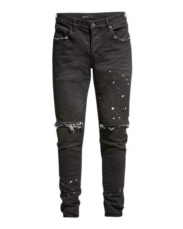 Men 's Slim-Fit Distressed Low-Rise Skinny Jeans