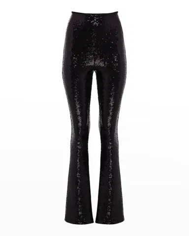 Commando Sequin Flare High-Rise Leggings | Thumbnail 2 Commando Sequin Flare High-Rise Leggings | Thumbnail 2