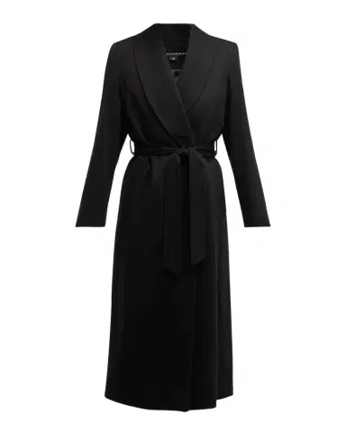 Sofia Cashmere Cashmere Belted Wrap Coat with Pick-Stitched Detail | Thumbnail 1