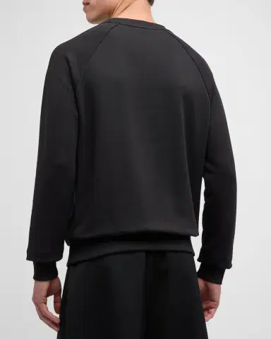 Balmain Men 's Raglan Logo Sweatshirt | Thumbnail 2