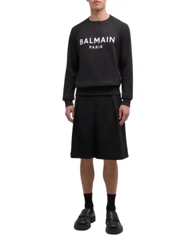 Balmain Men 's Raglan Logo Sweatshirt | Thumbnail 1