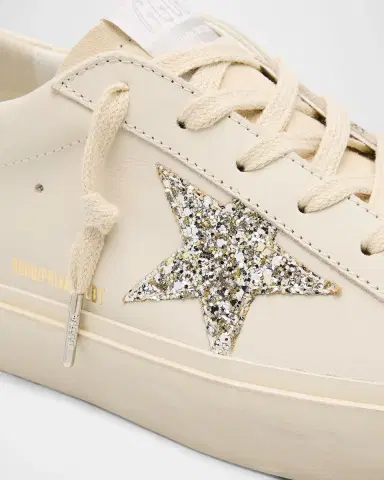 Golden Goose Hi Star Leather Glitter Low-Top Sneakers | Thumbnail 5 Golden Goose Hi Star Leather Glitter Low-Top Sneakers | Thumbnail 5