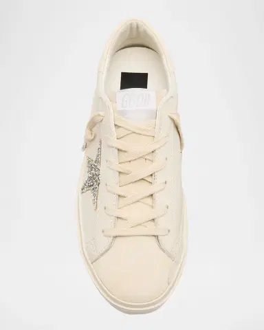 Golden Goose Hi Star Leather Glitter Low-Top Sneakers | Thumbnail 6 Golden Goose Hi Star Leather Glitter Low-Top Sneakers | Thumbnail 6