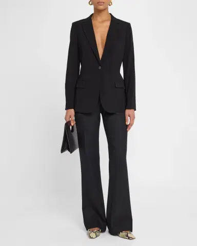 Theory Admiral Crepe One-Button Staple Blazer | Thumbnail 2 Theory Admiral Crepe One-Button Staple Blazer | Thumbnail 2