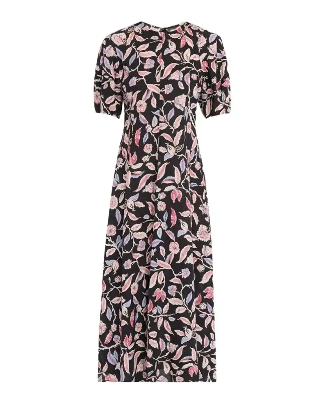 Apiece Apart Bettina Floral-Print Cotton Poplin Maxi Dress