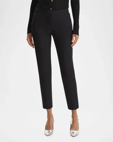 Theory Thaniel Slim Cropped Stretch Pants | Thumbnail 3 Theory Thaniel Slim Cropped Stretch Pants | Thumbnail 3