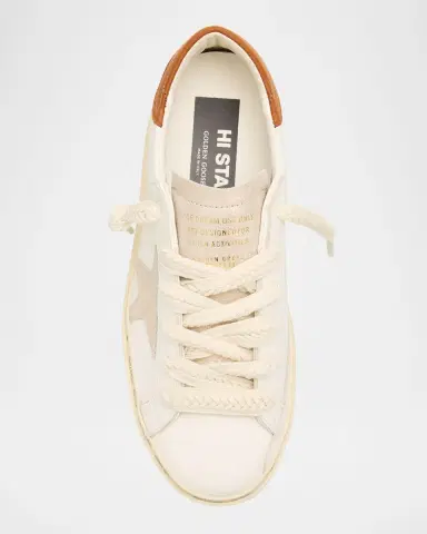 Golden Goose Hi-Star Leather Low-Top Sneakers | Thumbnail 6 Golden Goose Hi-Star Leather Low-Top Sneakers | Thumbnail 6