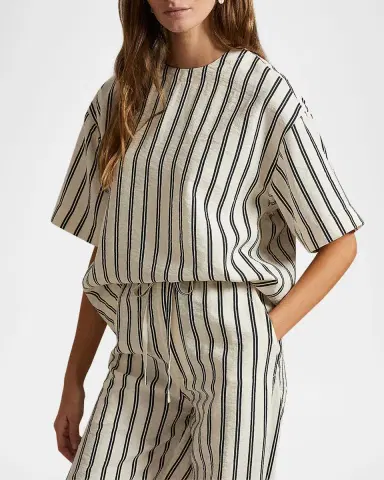 Polo Ralph Lauren Striped Silk-Blend Short-Sleeve Shirt | Thumbnail 4 Polo Ralph Lauren Striped Silk-Blend Short-Sleeve Shirt | Thumbnail 4