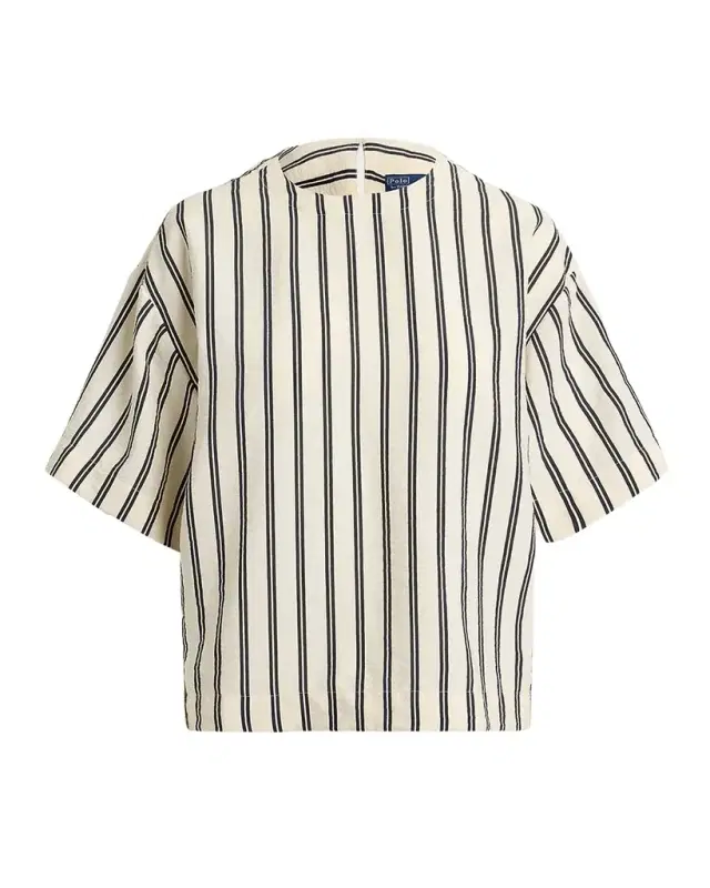 Polo Ralph Lauren Striped Silk-Blend Short-Sleeve Shirt